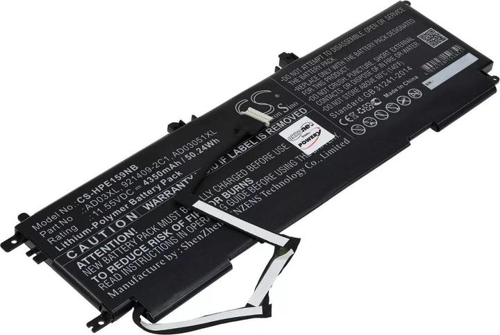 Image du produit AccuCell Batterie HP Envy 13-ad000, Envy 13-ad100, type AD03XL (4350 mAh)