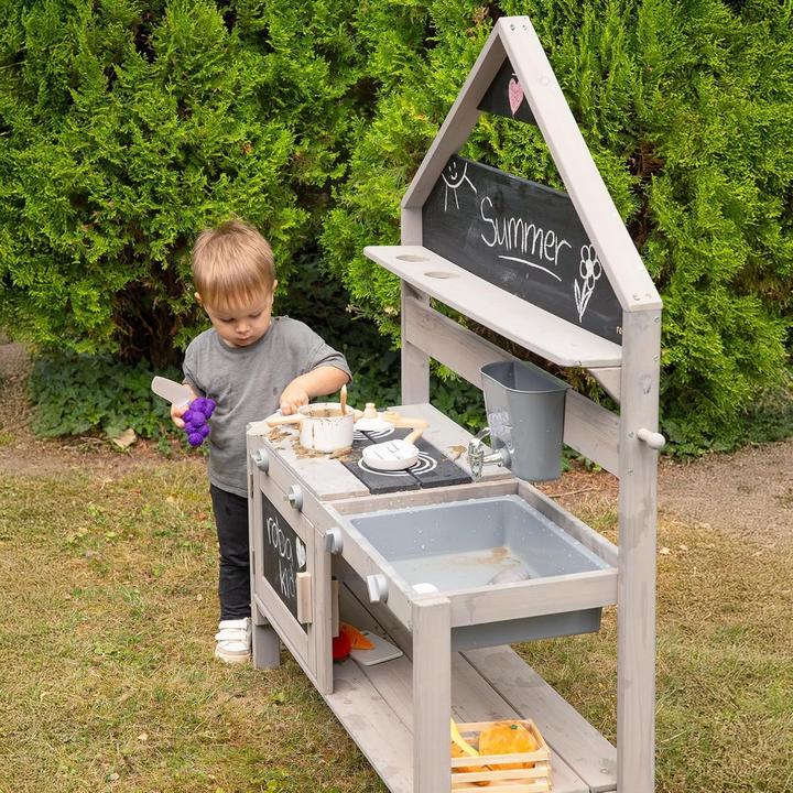Image du produit Roba Cuisine d'extérieur pour jouer et faire de la boue à l'image d'une maison