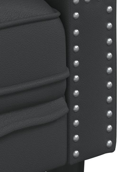 Produktbild vidaXL Chesterfield Sofa 3-Sitzer Couch Sessel Polstersofa Schwarz Kunstleder