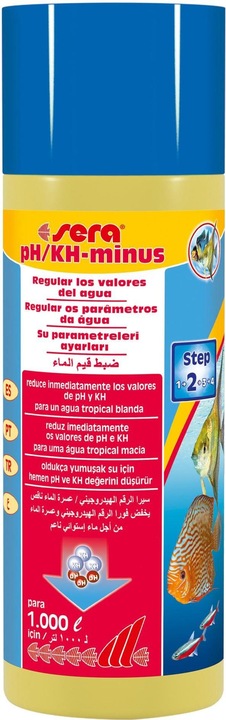 Immagine prodotto Sera Cura dell'acqua PH/KH-minus, 250 ml (Cura dell'acqua dell'acquario)
