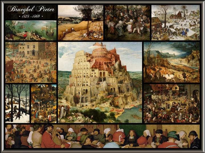 Grafika Puzzle 2000 pièces Collage - Pieter Bruegel the Elder (2000 pièces)