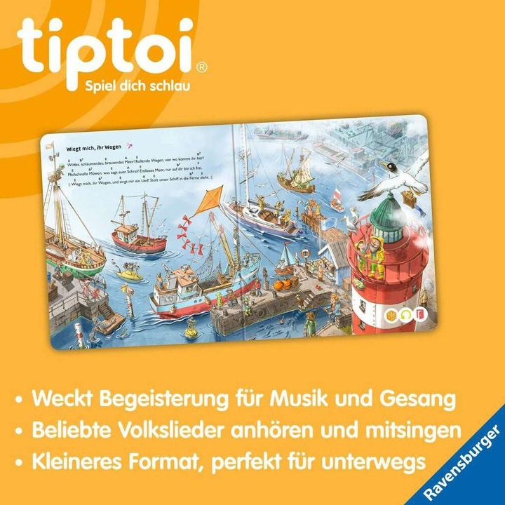 Produktbild Ravensburger tiptoi Meine schönsten Lieder für unterwegs (Deutsch, Cee Neudert, Patrick Fix, 2022)