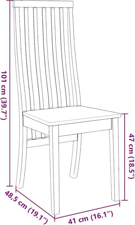 Produktbild vidaXL Esszimmerstuhl
