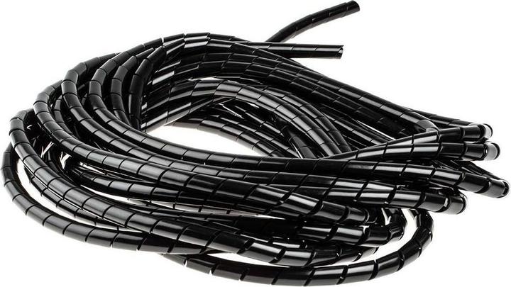 RS PRO PE SPIRAL CABLE WRAP 8mm Black 30.5m