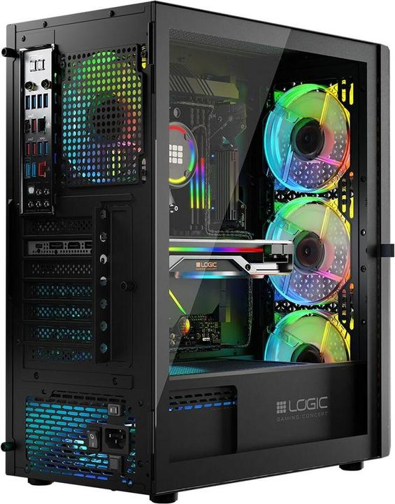 Actual product image Logic ARAMIS ARGB MINIDI USB 3.0 case black (ATX)