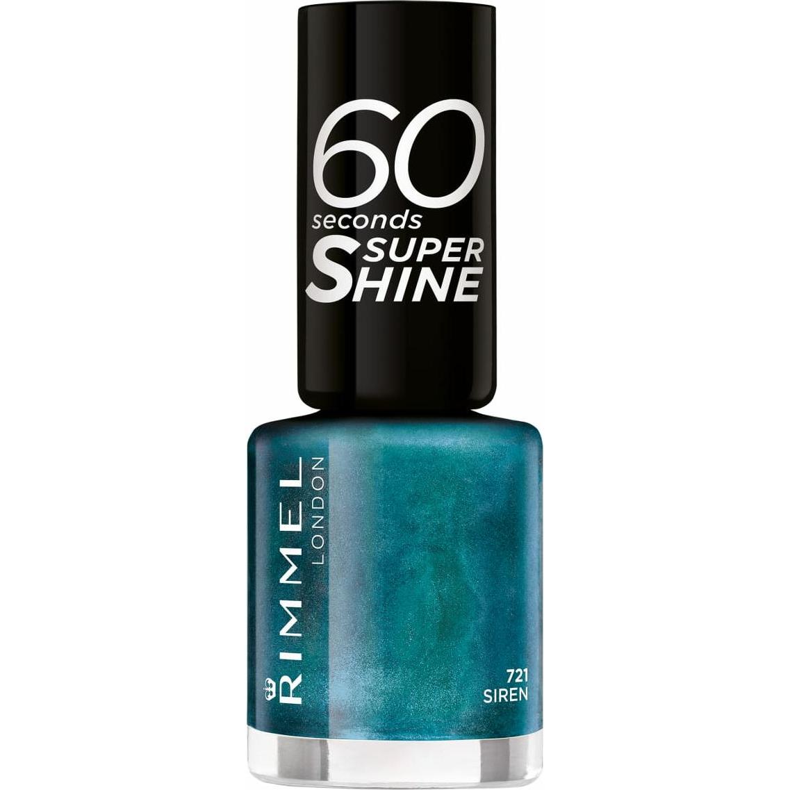 Rimmel London, Nagellack, 60 Seconds Super Shine (721, Farblack)