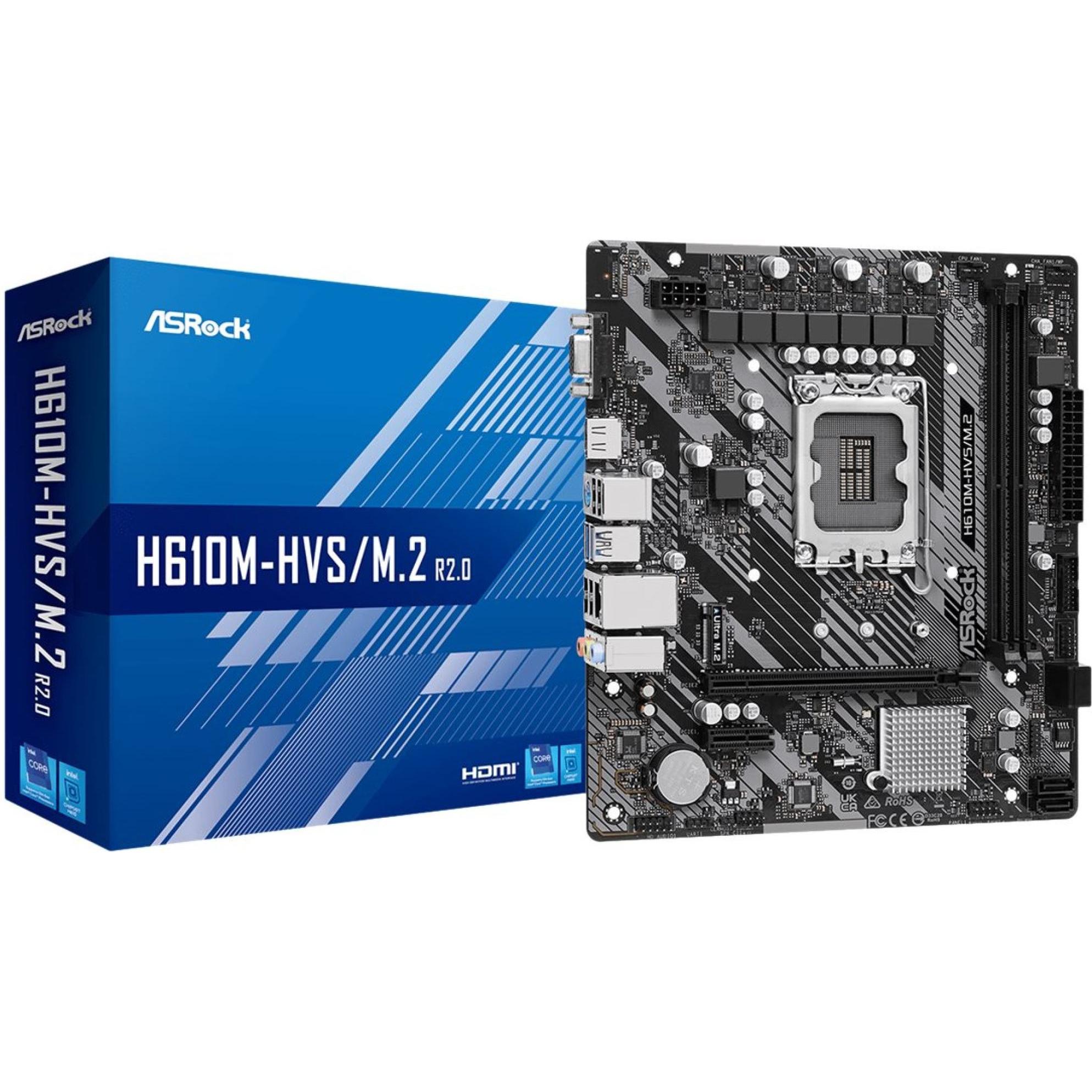 AsRock H610M-HVS/M.2 R2.0 (LGA 1700, Intel H610, mATX), Scheda madre