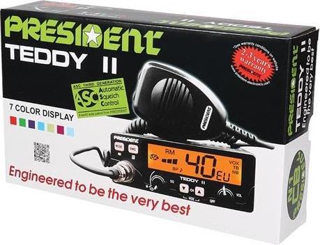 Actual product image President Radio CB TEDDY II ASC VOX 12V AM / FM