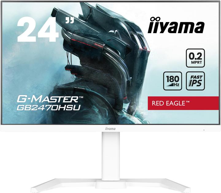 Actual product image iiyama TFT 23.8/60.5cm G-Master GB2470HSU Red Eagle *white* 16:9 (1920 x 1080 pixels, 23.80")