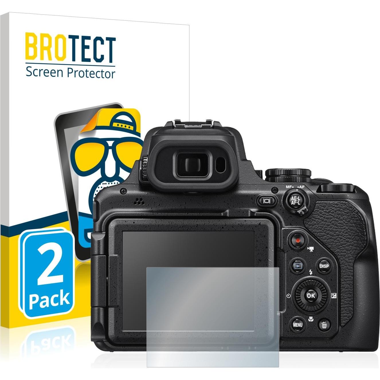 BROTECT Entspiegelungs-Schutzfolie Displayschutz Matt (Displayschutz, Coolpix P1000), Kameraschutz