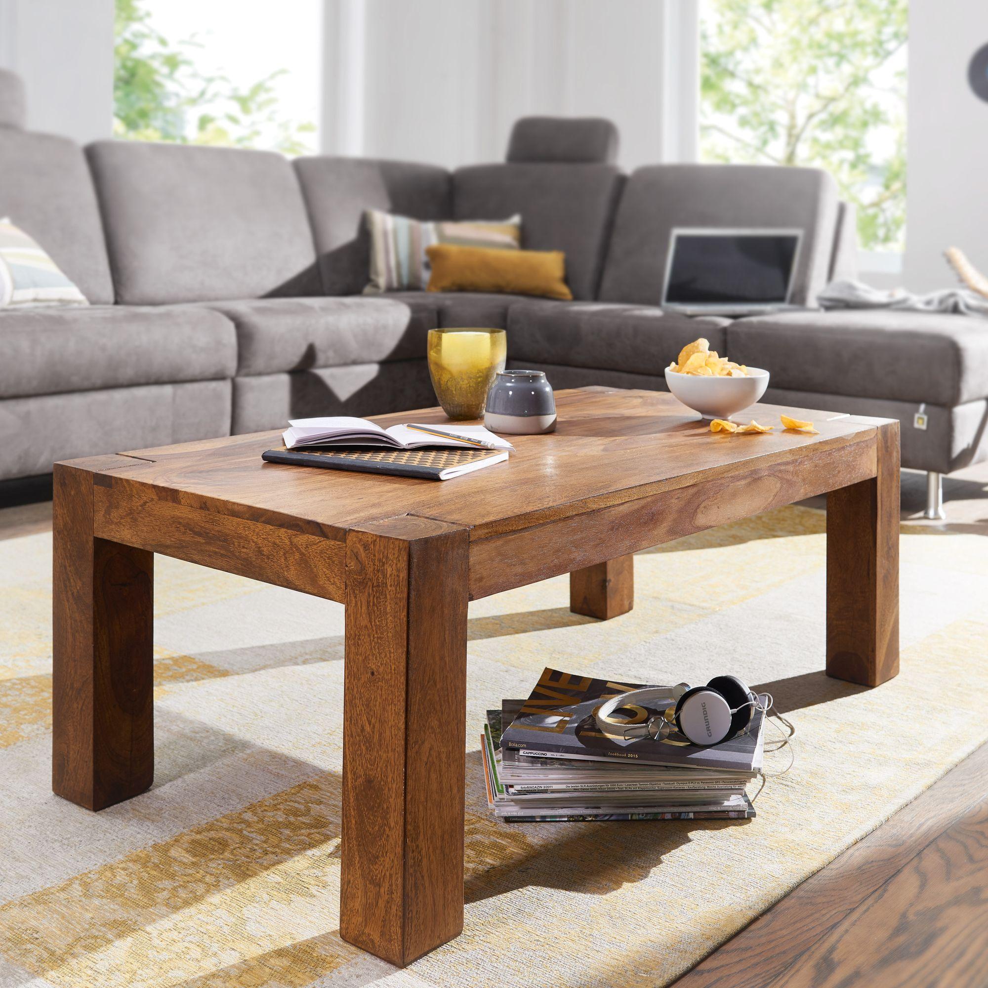 Thumbnail - FineBuy, Couchtisch + Beistelltisch, Couchtisch Braun (60 x 110 x 40 cm)