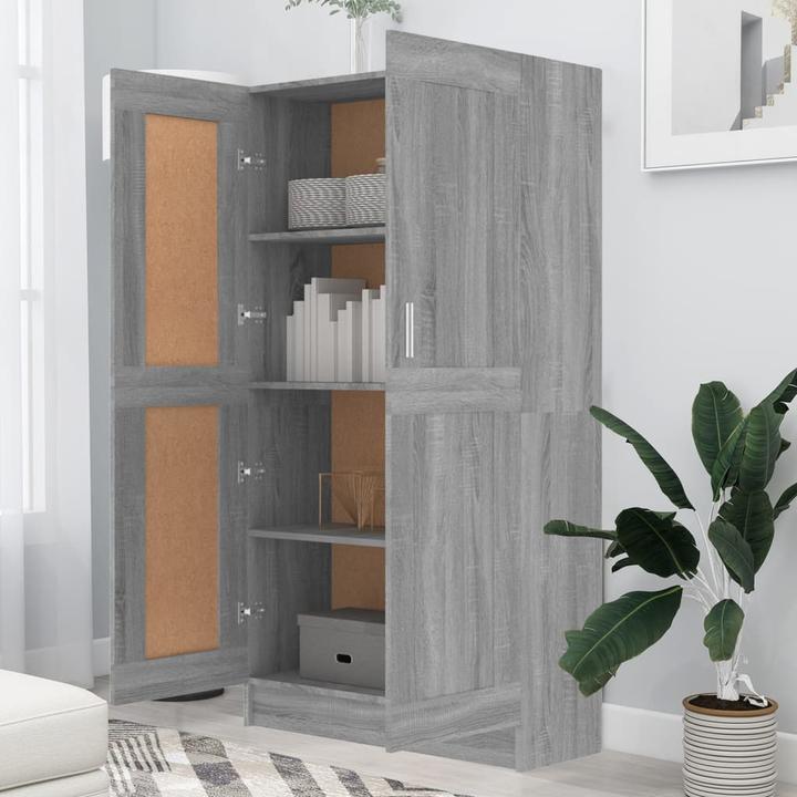 Immagine prodotto vidaXL Bücherschrank Grau Sonoma 82,5x30,5x150 cm (82,5 x 30,5 x 150 cm)