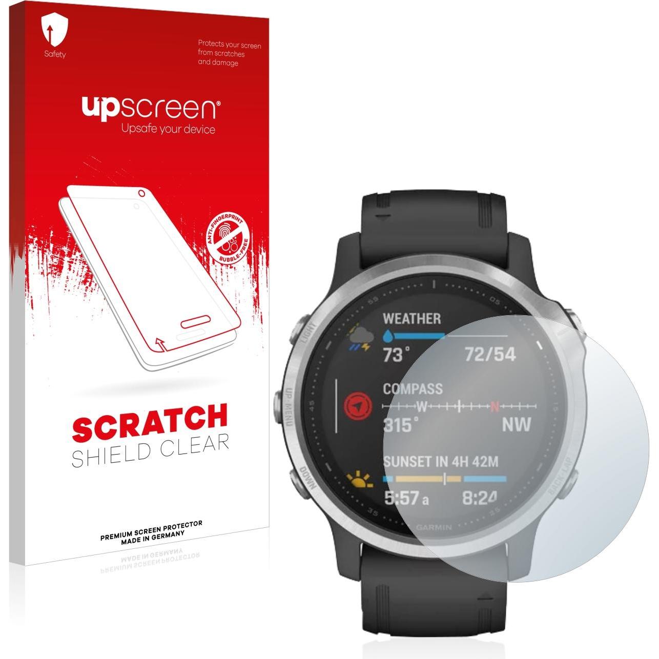 upscreen Scratch Shield Displayschutz, Smartwatch Schutzfolie, Transparent
