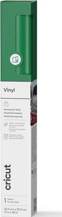 Produktbild Cricut Vinylfolie Premium Permanent 30.5 x 122 cm Grün (1x)