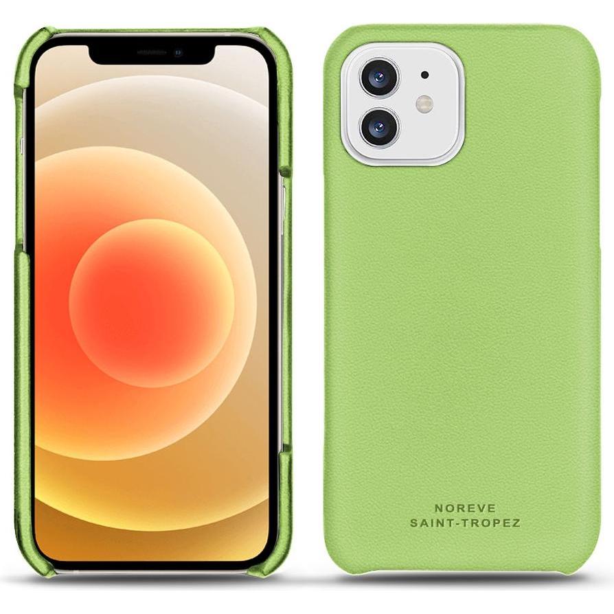 Noreve Lederschutzhülle (Apple iPhone 12), Smartphone Hülle, Grün