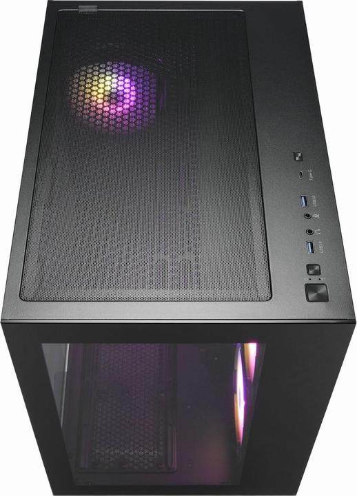 Actual product image Fortron FSP/ CMT380A/Midi Tower/Transpar./??ern?? (ATX, mATX, Mini-ITX)