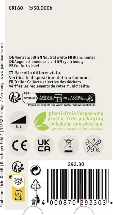 Produktbild Paulmann AGL Eco-Line (E27, 840 lm, 1 x)