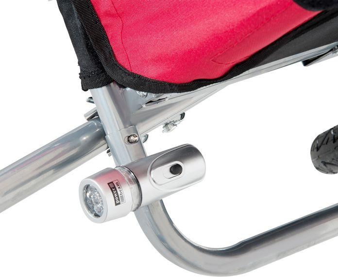 Produktbild Swisshandel24 Kinderanhänger für 2 Kinder Regenschutz atmungsaktiv Oxfordgewebe Rot 155x88x108cm