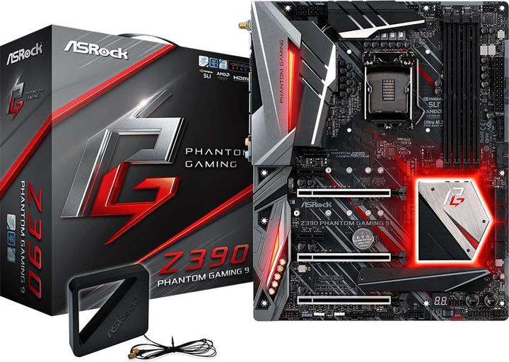 Produktbild AsRock Z390 Phantom Gaming 9 (LGA 1151, Intel Z390, ATX)