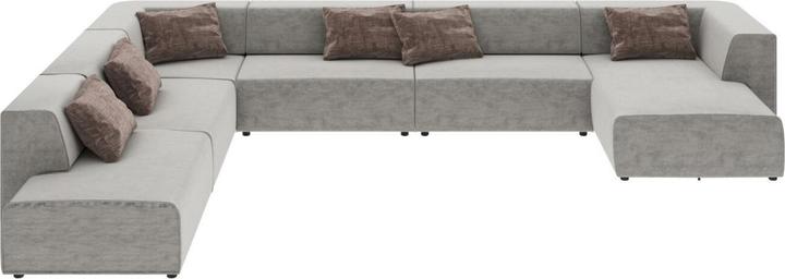 Kare Design Paesaggio vivente Infinity Miami Grigio 417cm (Divano ad angolo)