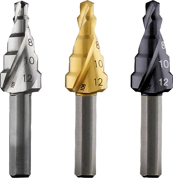 Produktbild Bosch Professional Zubehör Stufenbohrer HSS-TiN, 4 - 12 mm, 6 mm, 50 mm, 5 Stufen (6 mm)
