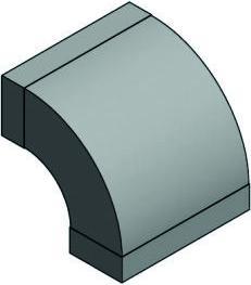 Actual product image Hastrag Elbow 45/90° for flat duct