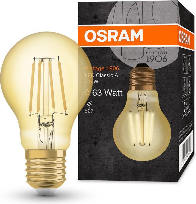 Produktbild Osram Vintage 1906 Led Classic A (E27, 8 W, 950 lm, 1 x, E)