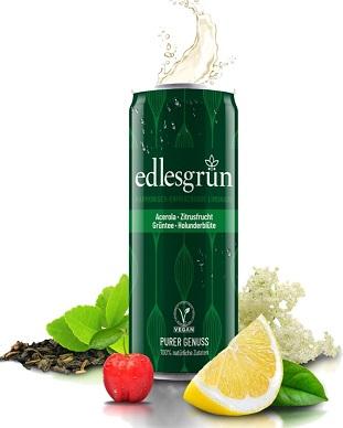 Produktbild Edlesgrün Holunderblüten, Natürliche Limonade mit Holunder, Acerola, Zitrus und Grüntee (1 x 25 cl)