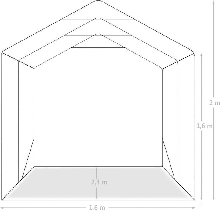 Produktbild vidaXL Garagenzelt (240 cm, 160 cm)