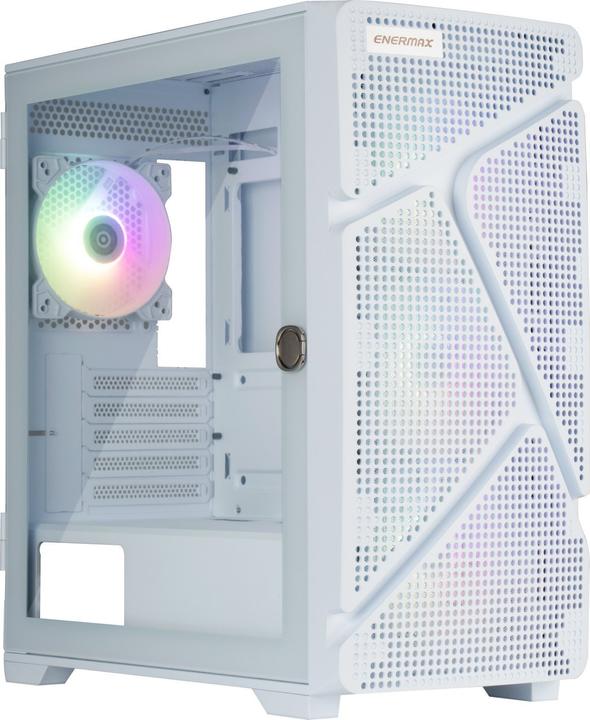 Enermax MarbleShell MS21 ARGB (bianco, vetro temperato) (Mini-ITX, mATX)