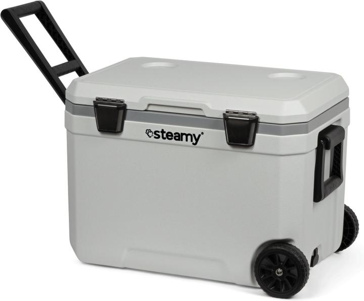 Produktbild Steamy Marine 45 Roller - Grosse Kühlbox auf Rädern - Speziell für das Boot - 45 Liter - Weiss (SC (45 l)