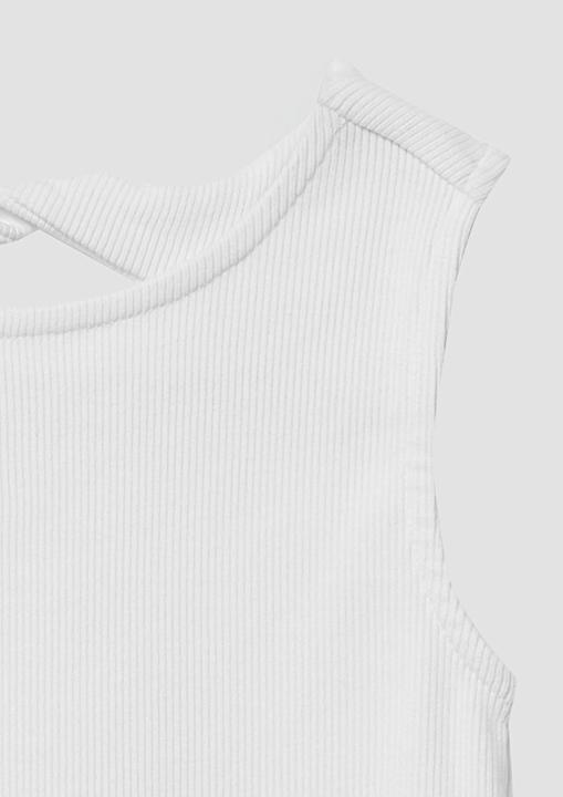 Produktbild S.Oliver T-Shirt Ripp-Top mit Cut-out am Rücken (92)