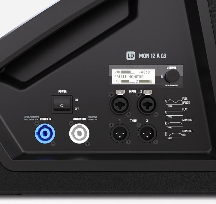 Image du produit LD Systems MON 12 A G3 - 12" aktiver koaxialer Bühnenmonitor (Actif)