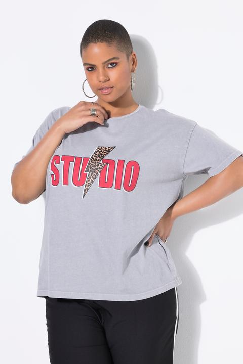 Produktbild Studio Untold T-Shirt, oversized, Leo-Blitz, Halbarm (54)