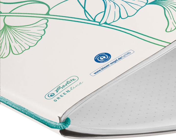 Image du produit Herlitz Carnet de notes GREENline my.book flex A5, Dot, wave (A5, Pointillés, Couverture souple)