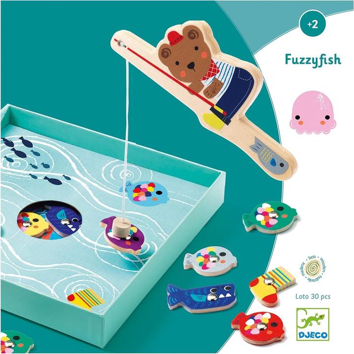 Djeco Magnet game Fuzzyfish (English)