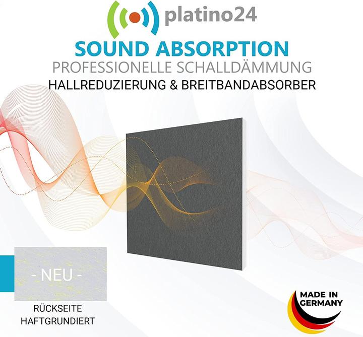 Actual product image Platino24 Sound absorber with acoustic felt (1 pcs.)