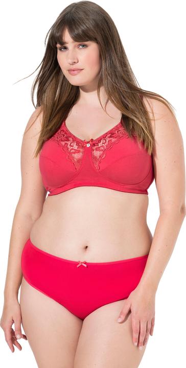 Produktbild Ulla Popken Midislips, 5er-Pack, Sterne/einfarbig (54, 5er Pack)
