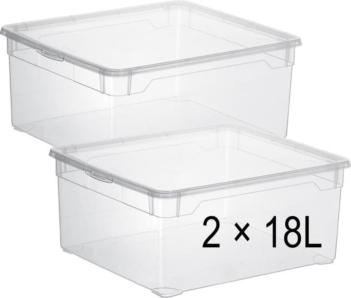 Image du produit Rotho Set Box Sweater (40 x 34 x 17 cm, 18 l)