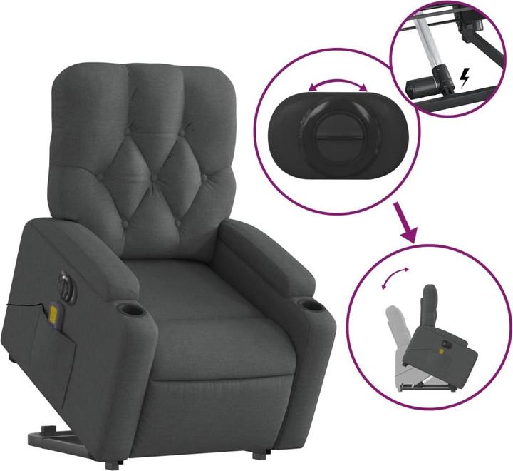 Image du produit vidaXL Massagesessel mit Aufstehhilfe