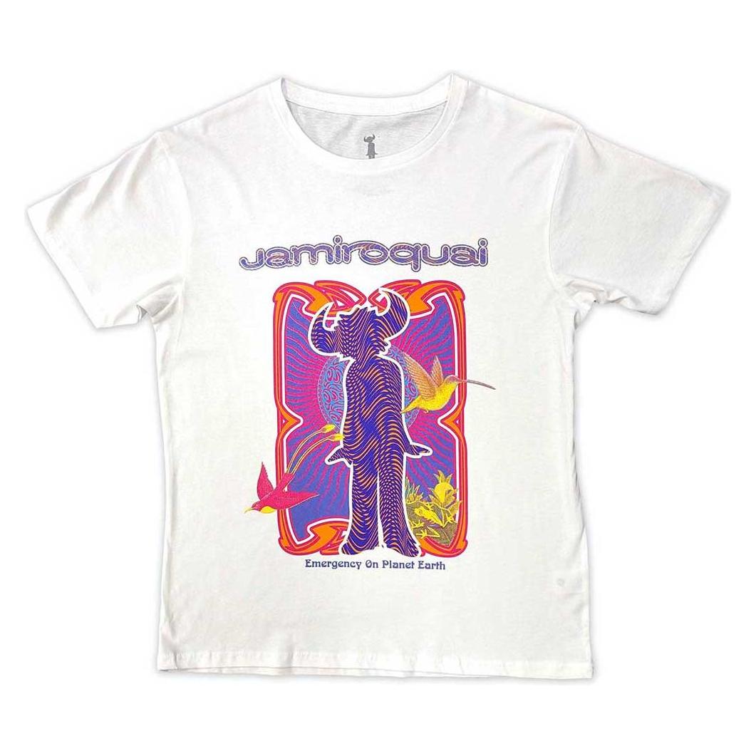 Jamiroquai, Herren, Shirts, Emergency, Weiss, (L)
