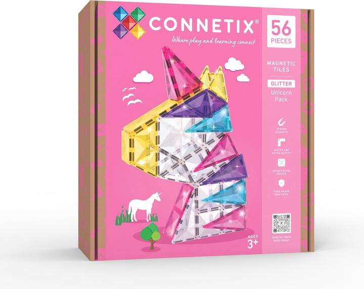 Productafbeelding Connetix Glitter Unicorn Pack - magnetsaet - 56 dele (1x)
