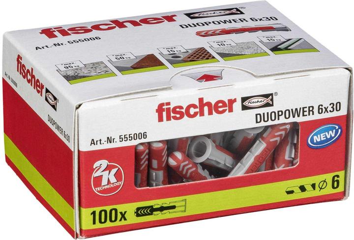 Produktbild Fischer 94623 Unidue UX 6X35 R WH NV (100 Stk.)