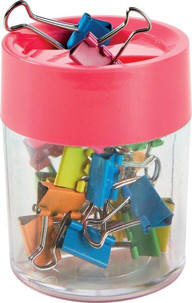 Actual product image Magni Foldback clips dispenser 12 pcs, 15mm, assorted colours. (18 x)