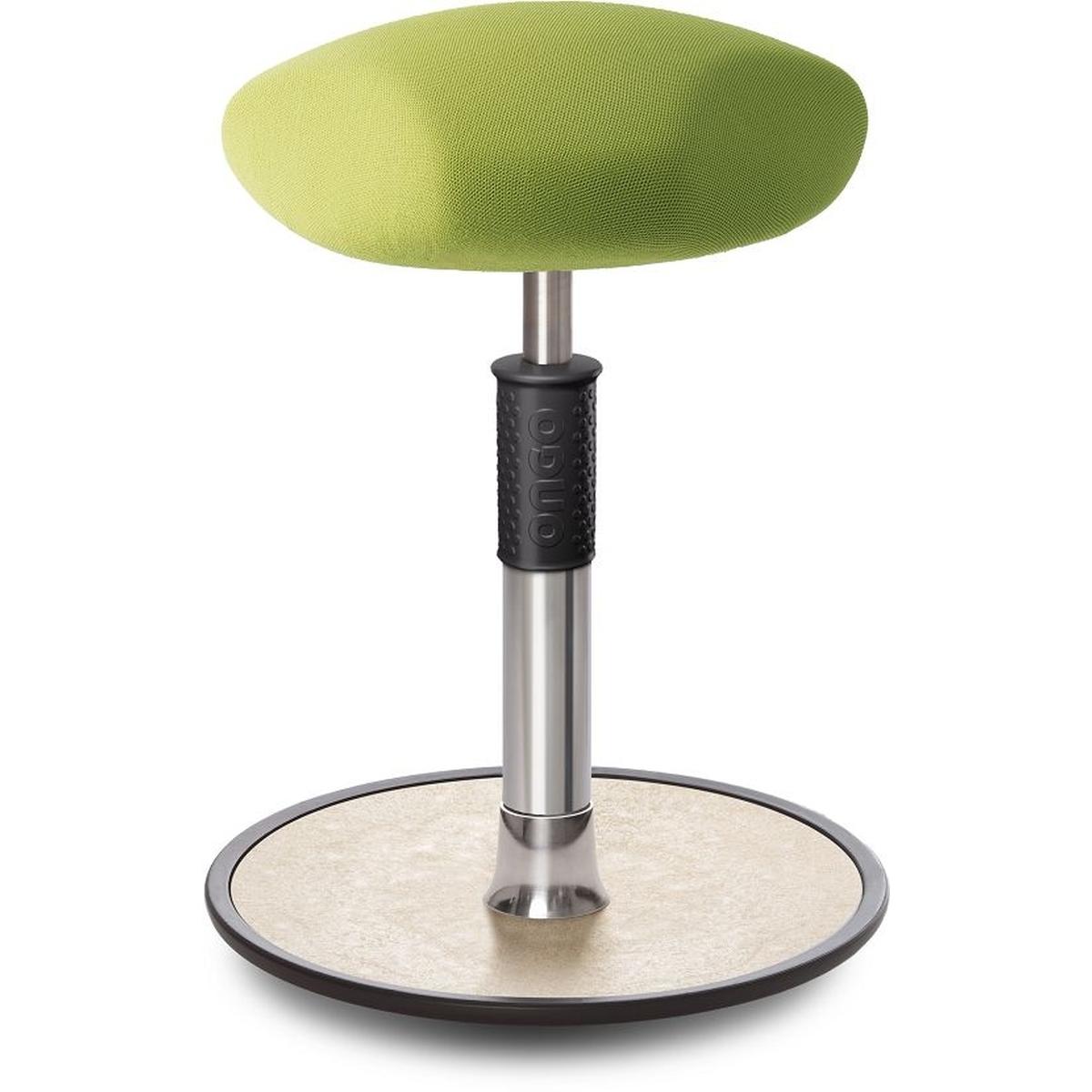 Ongo, Bürostuhl, Sitz- Stehhocker Free Regular Triangel Gestrick Hellgrün chrom /cremeweiss