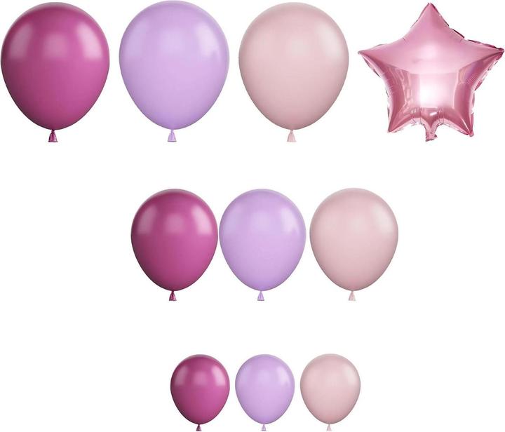 Produktbild Hermex 110er Set Geburtstagsballons Party-Luftballons Ballonbogen Luftballons Ballongirlande (110 x)