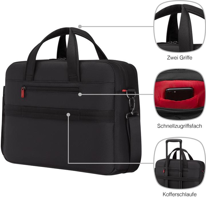Productafbeelding Wenger Meteor Brief 16 - 17" Laptop-Tasche mit Tablet-Fach - schwarz (17")