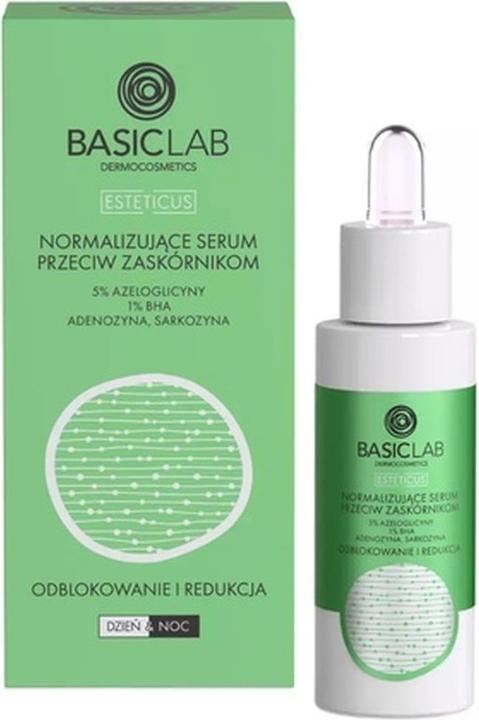 BasicLab Esteticus Normalizing Anti-Blackhead Serum 5% Azeloglycine. 1% Bha. Adenosine. Sarcosine (30 ml)