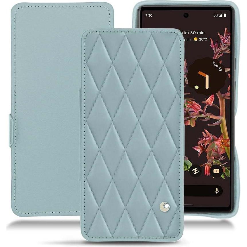 Noreve Lederschutzhülle horizontal (Google Pixel 6), Smartphone Hülle, Blau