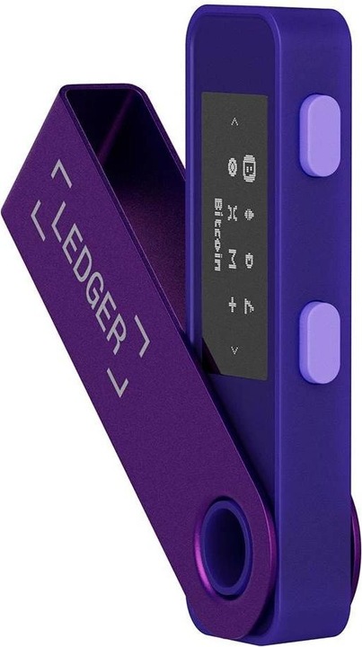 Image du produit Ledger Nano S Plus - Amethyst Purple (Ondulation, Bitcoin, Lithécoïne, Cardano, TRON, Bitcoin cash, Ethereum Classic, éther, Stellaire, Monero, Dogecoin)